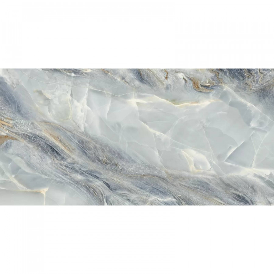 Керамогранит 120x60 9.5мм Estelle D120228L Blue лаппатированная голубой Delacora