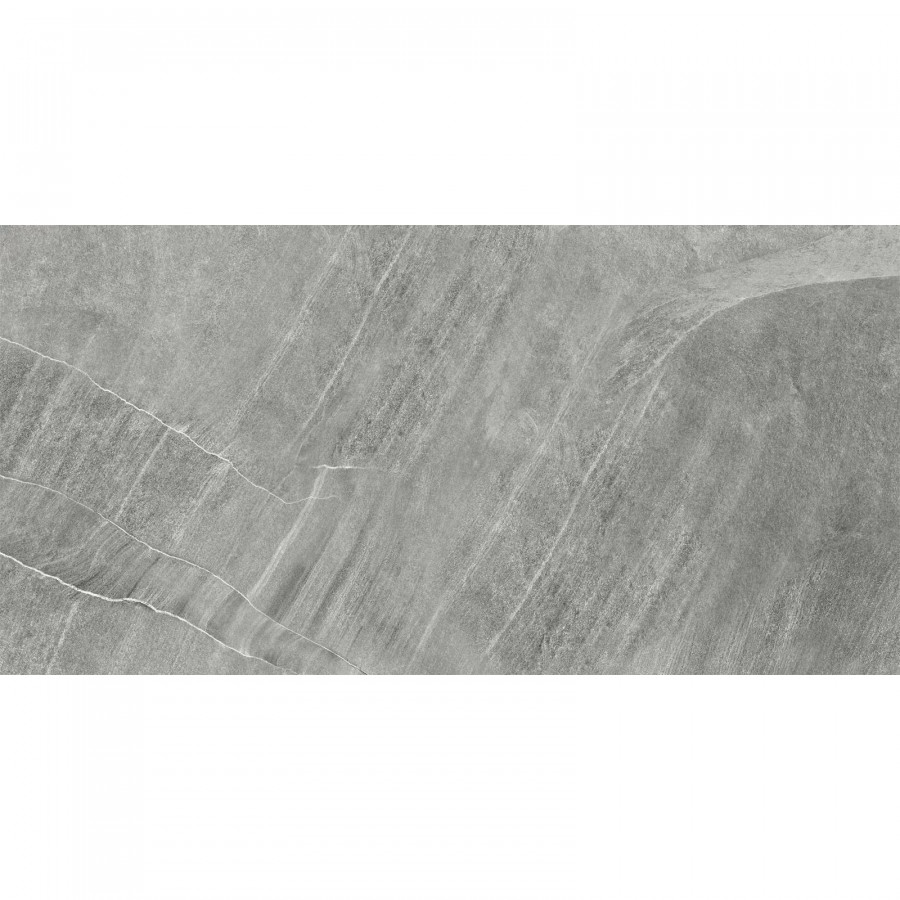 Керамогранит 120x60 9.5мм Rock D120204M Steel Карвинг матовая серый Delacora