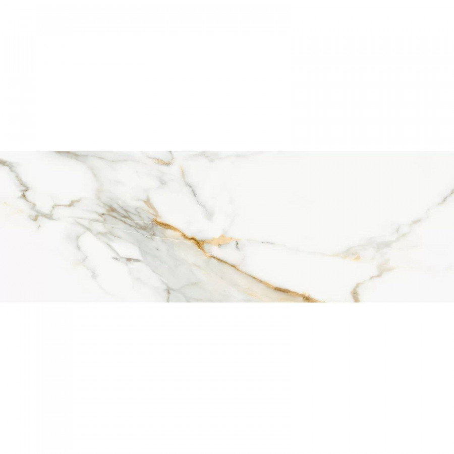 Керамическая плитка 90x30 10.5мм Barbados WT93BAB00 Calacatta глянцевая белый Delacora