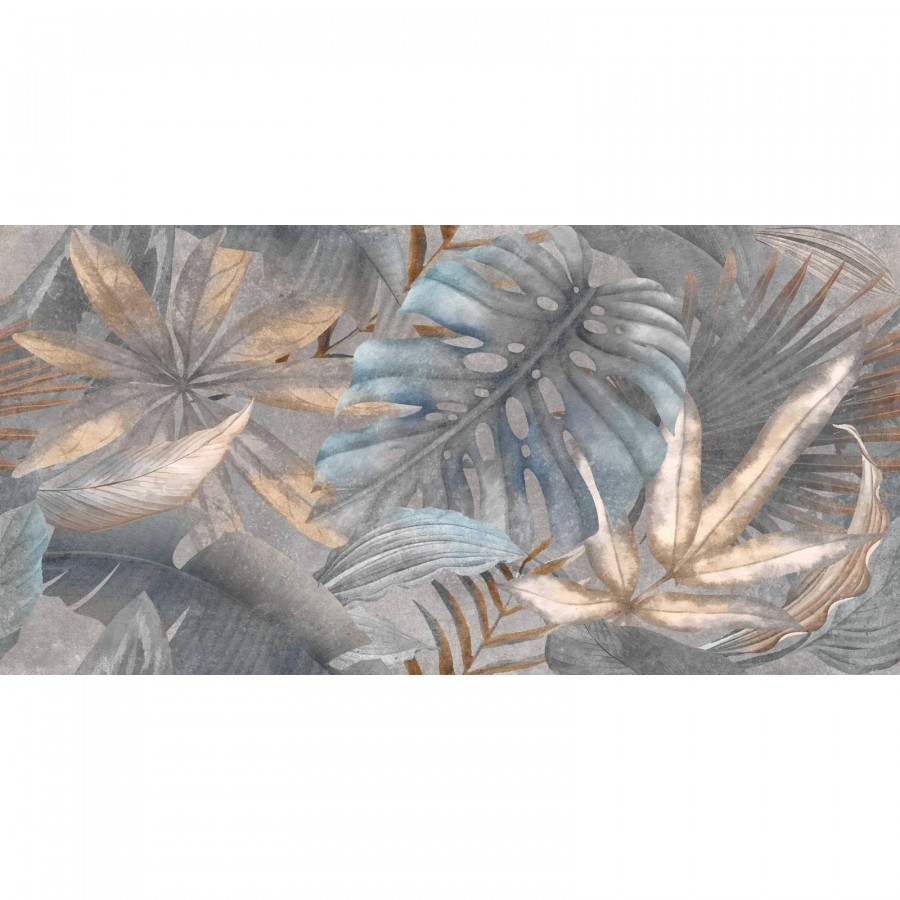 Керамогранит 120x60 9.5мм Bahamas D120240G Floristry Dark Матовый Граниль матовая серый Delacora