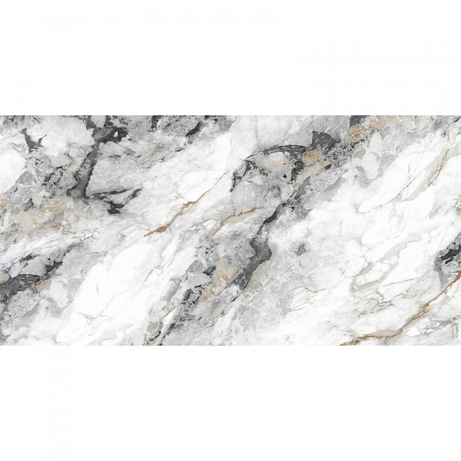 Керамогранит 120x60 9.5мм Mirage D120263LG Rock Лаппатированный Граниль лаппатированная серый Delacora