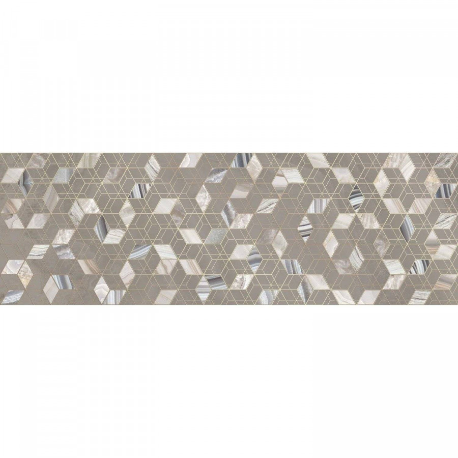 Декор 74x25 9мм Riola DWU12RLA44R глянцевая серый Alma Ceramica