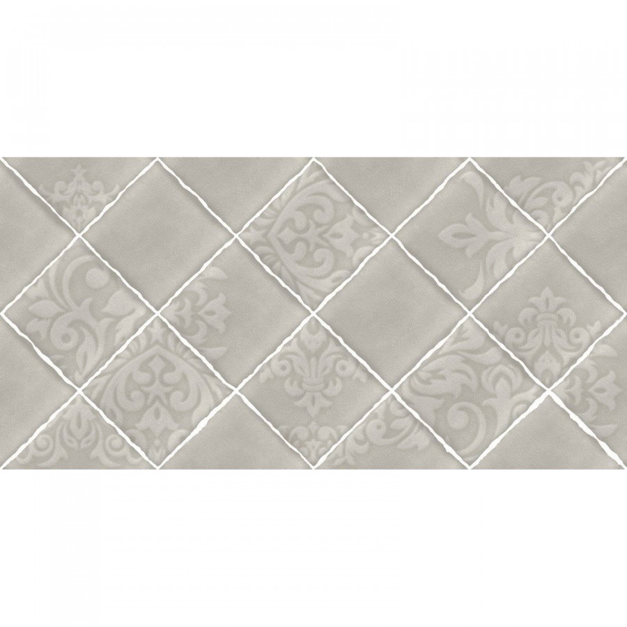 Керамическая плитка 50x25 8мм Brenta TWU09BRT404 Рельефная глянцевая серый Alma Ceramica