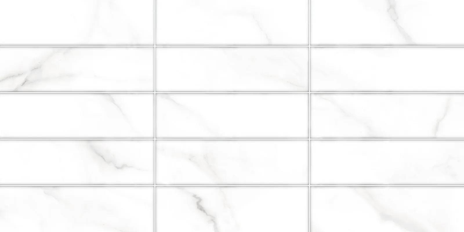 Керамическая плитка 60x30 7.5мм Bronks TWA3060BRK17 рельефная матовая белый Alma Ceramica