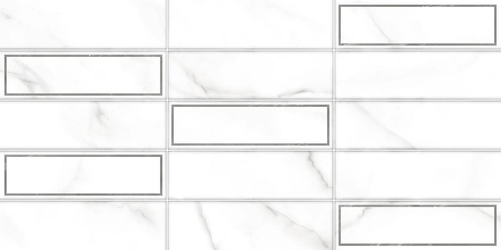 Керамическая плитка 60x30 7.5мм Bronks TWA3060BRK27 рельефная матовая белый Alma Ceramica