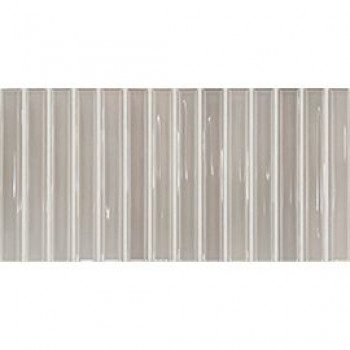 Плитка Плитка 25x13 Flash Bars Lead 133473 глянцевая, 3d серый однотонная, краска, штукатурка DNA Tiles DNA Tiles