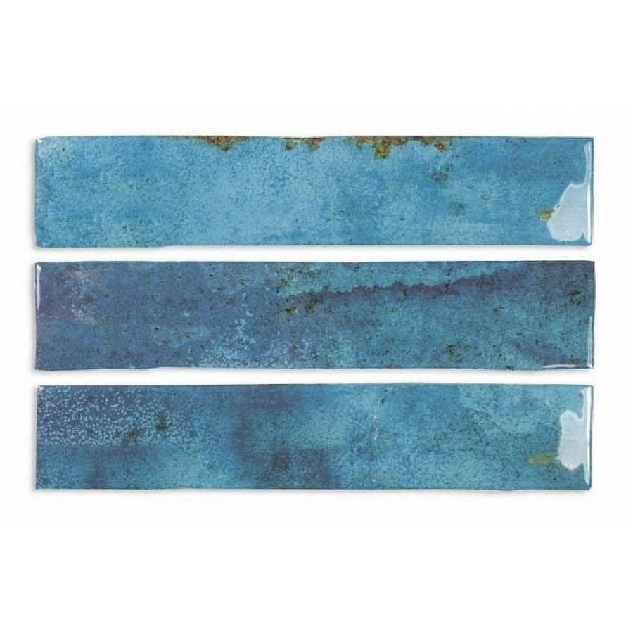 Керамическая плитка 25x5 8мм Enamel 123145 Ocean глянцевая синий Dna Tiles