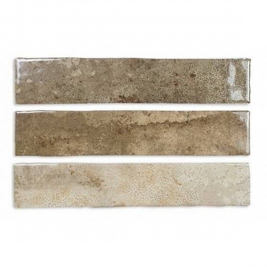 Керамическая плитка 25x5 8мм Enamel 123148 Truffle глянцевая коричневый Dna Tiles