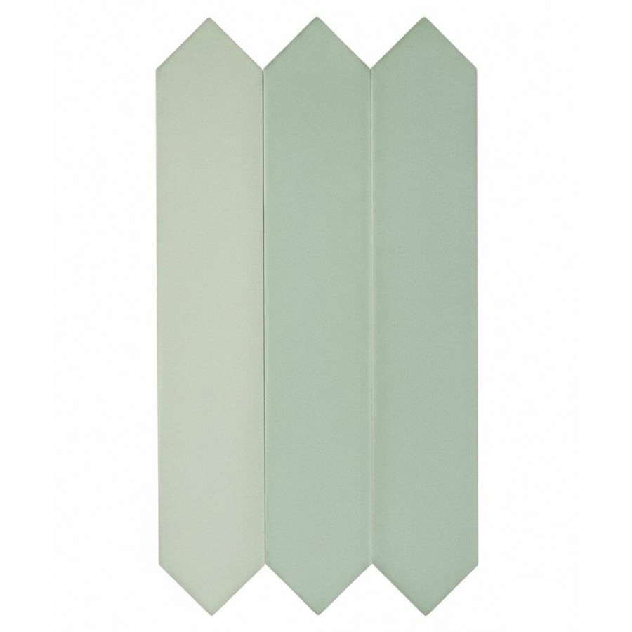 Керамическая плитка 24x4 10мм Candy 128395 Crayon Mint матовая зеленый Dna Tiles