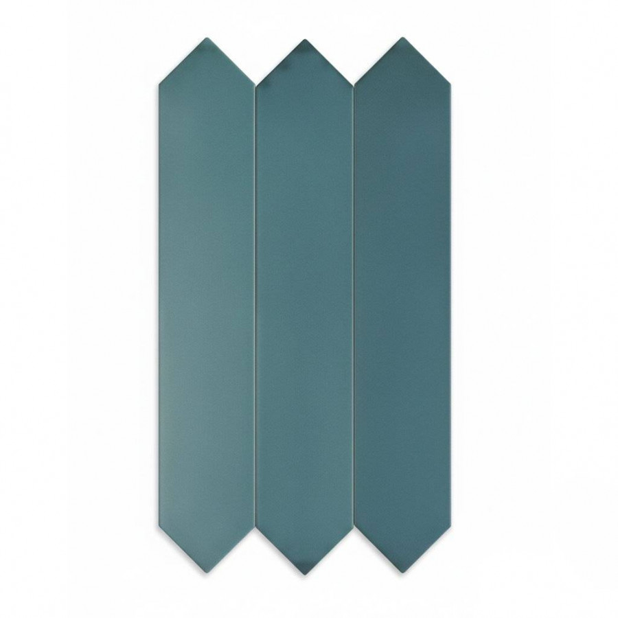 Керамическая плитка 24x4 10мм Candy 128393 Crayon Ocean матовая синий Dna Tiles