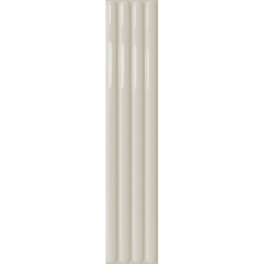 Керамическая плитка 54x11 10мм Plinto Out Greige Gloss глянцевая бежевый Dna Tiles