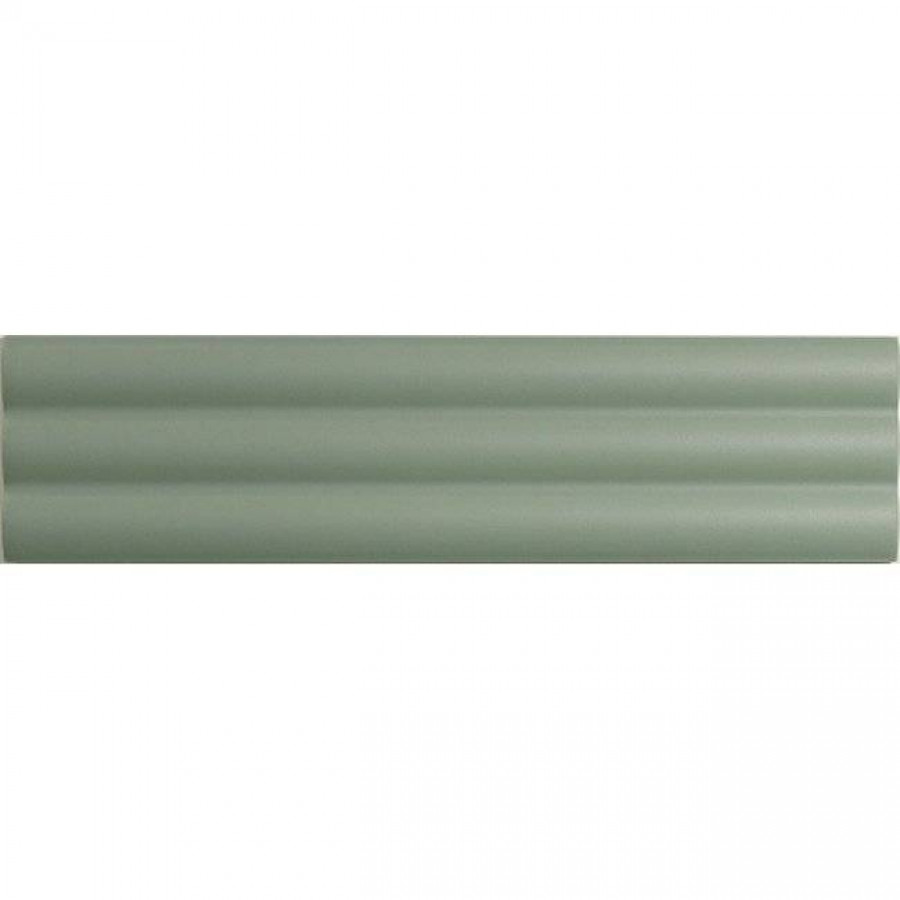 Керамическая плитка 25x6 8.5мм Match 130861 Curved Sage Matt матовая зеленый Dna Tiles