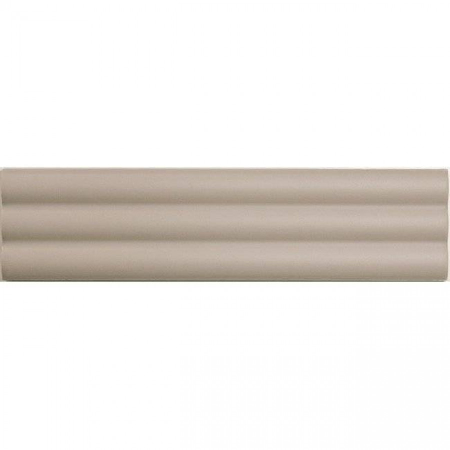 Керамическая плитка 25x6 8.5мм Match 130858 Curved Ash Matt матовая серый Dna Tiles