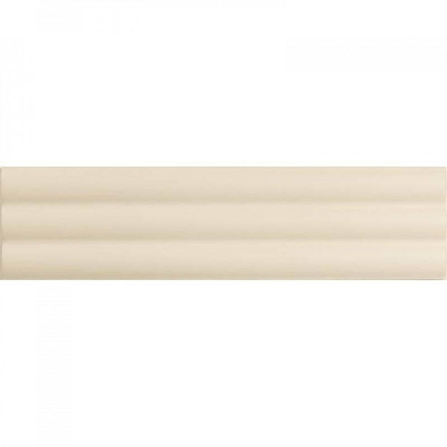 Керамическая плитка 25x6 8.5мм Match Curved Chalk Gloss глянцевая желтый Dna Tiles