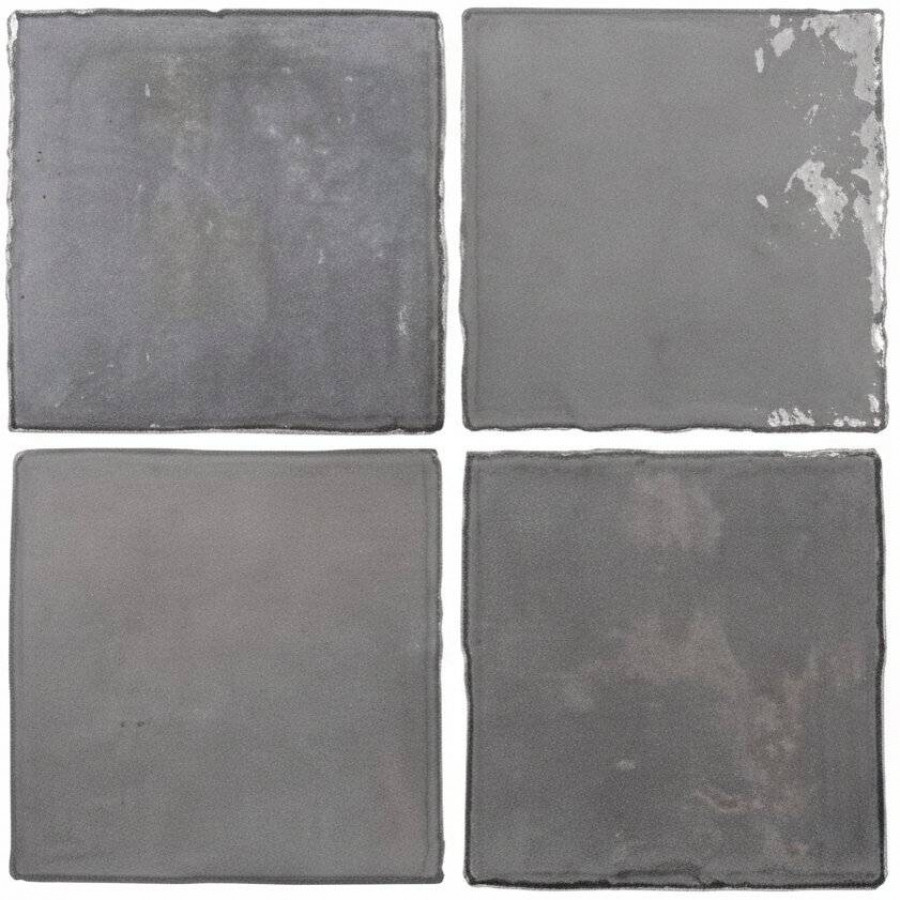 Керамическая плитка 13x13 8мм Flash Bars 124410 Cool Grey Glossy глянцевая серый Dna Tiles