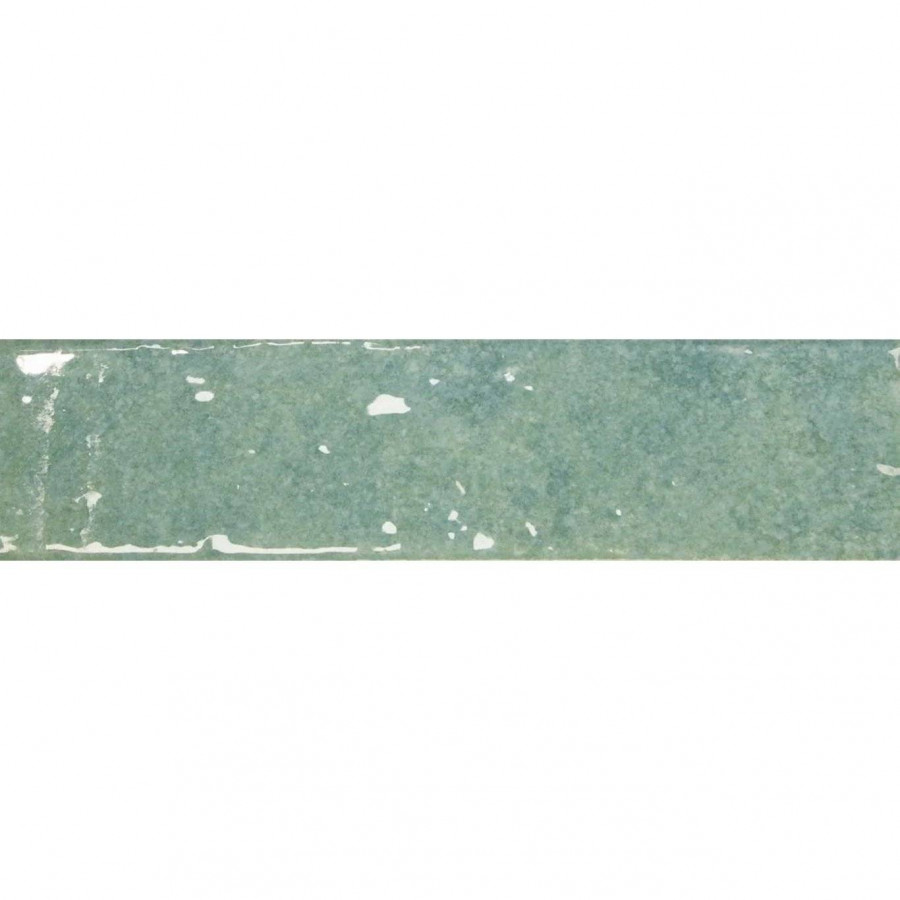 Керамогранит 28x7 8.5мм Mediterraneo 135401 Isla Gloss глянцевая бирюзовый Dna Tiles