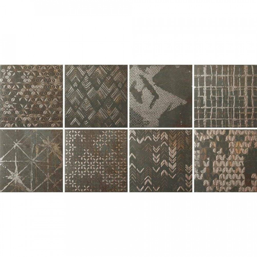 Декор 20x20 9мм Diurne 187760 Oxide Ethnic сатинированная коричневый Dune