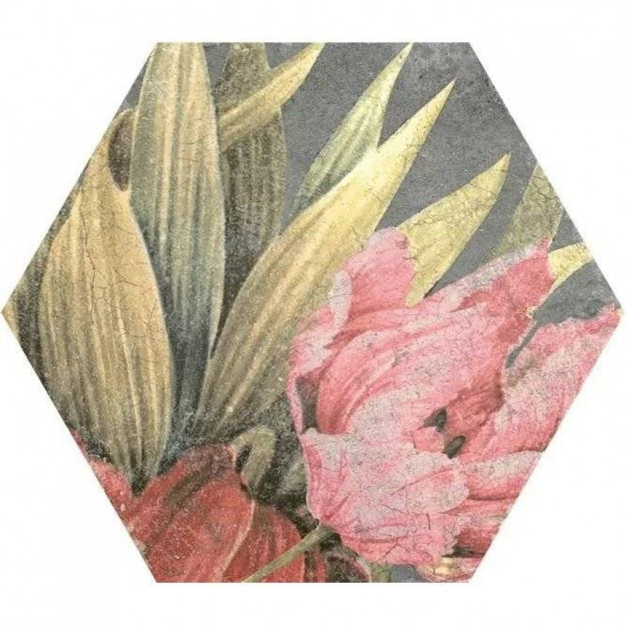 Керамогранит 27x23 9мм Six Saona Aruba Lava матовая серый Durstone