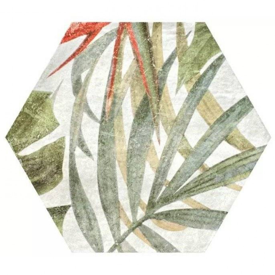 Керамогранит 27x23 9мм Six Saona Aruba Blanco матовая белый Durstone