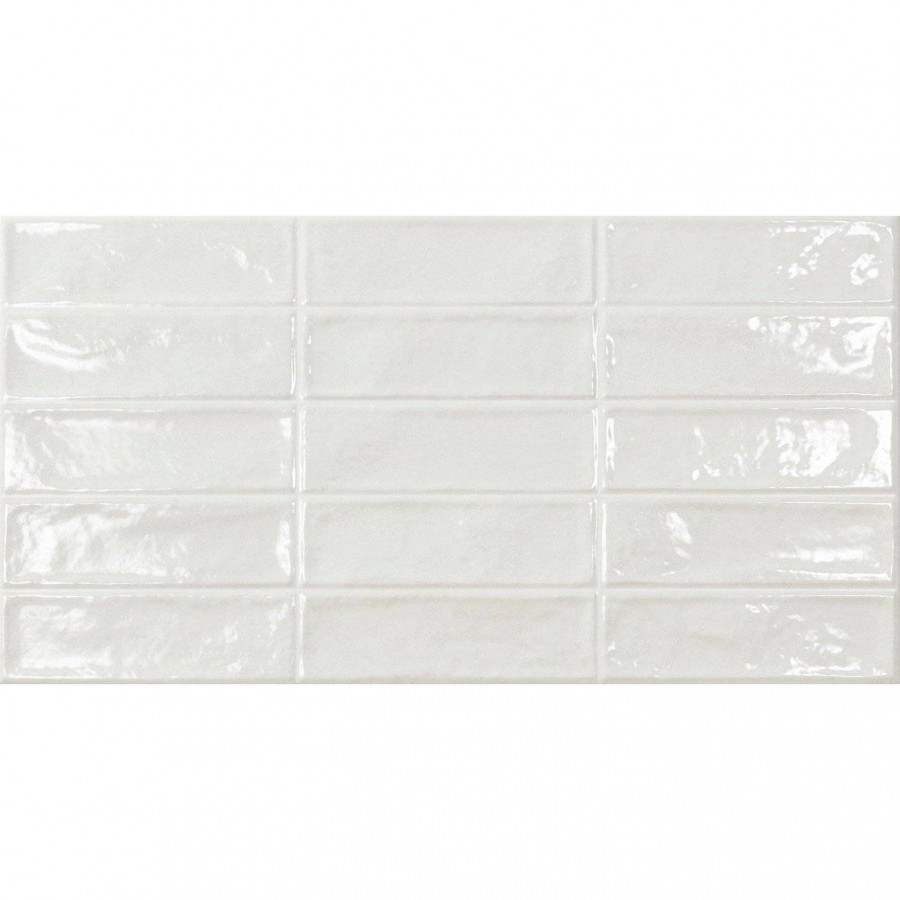 Керамическая плитка 60x32 9.5мм Pool White глянцевая белый Ecoceramic