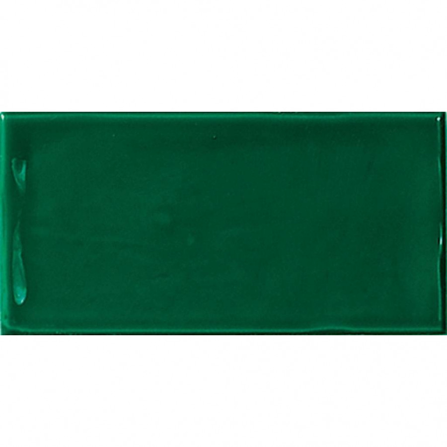 Керамическая плитка 15x8 9мм Glamour Verde глянцевая зеленый El Barco