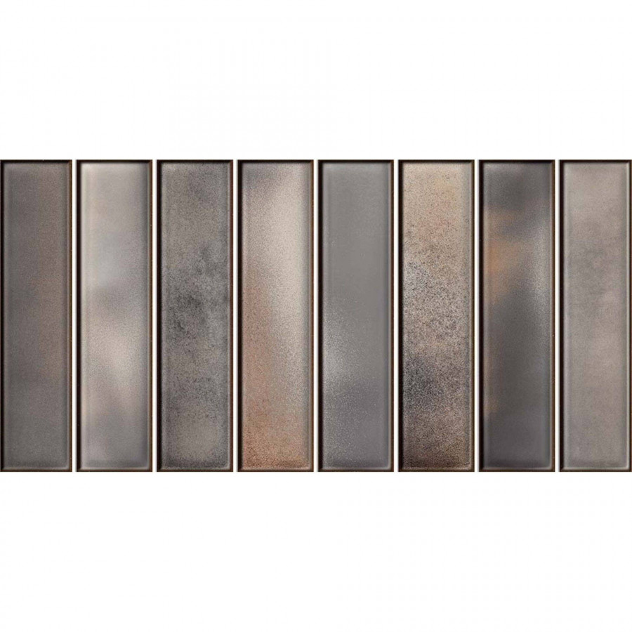 Керамическая плитка 30x15 9мм Borealis Greige глянцевая серый El Barco